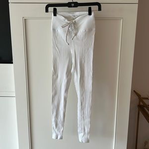Worn once, like new, white Year of Ours Ribbed Football Legging.